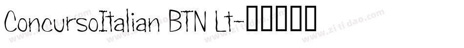 ConcursoItalian BTN Lt字体转换